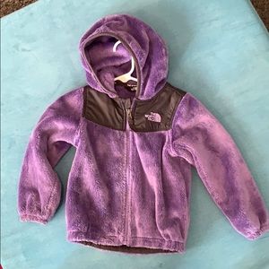 Purple north face jacket